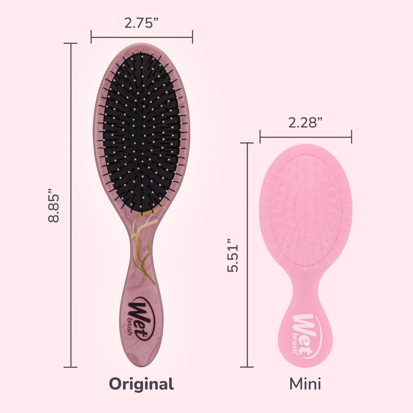 Wet Brush Disney Original Detangler - Belle Elegant Princess Design, Ultra-Soft IntelliFlex Bristles for Wet, Dry & Damaged Hair, Women & Men