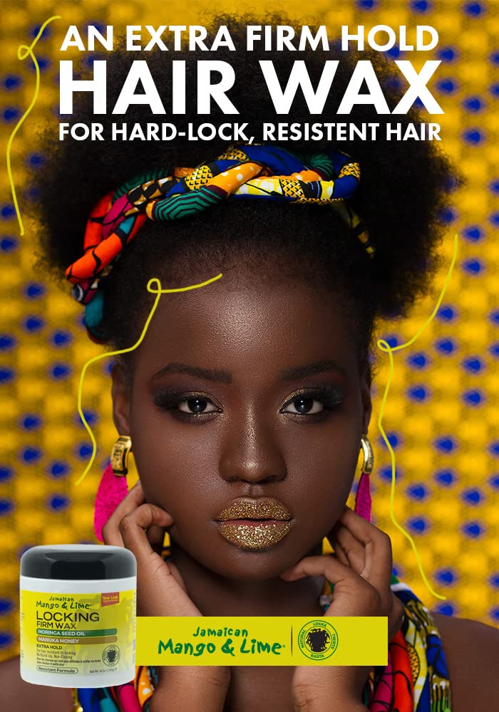 Jamaican Mango & Lime Locking Firm Hair Wax 6 oz