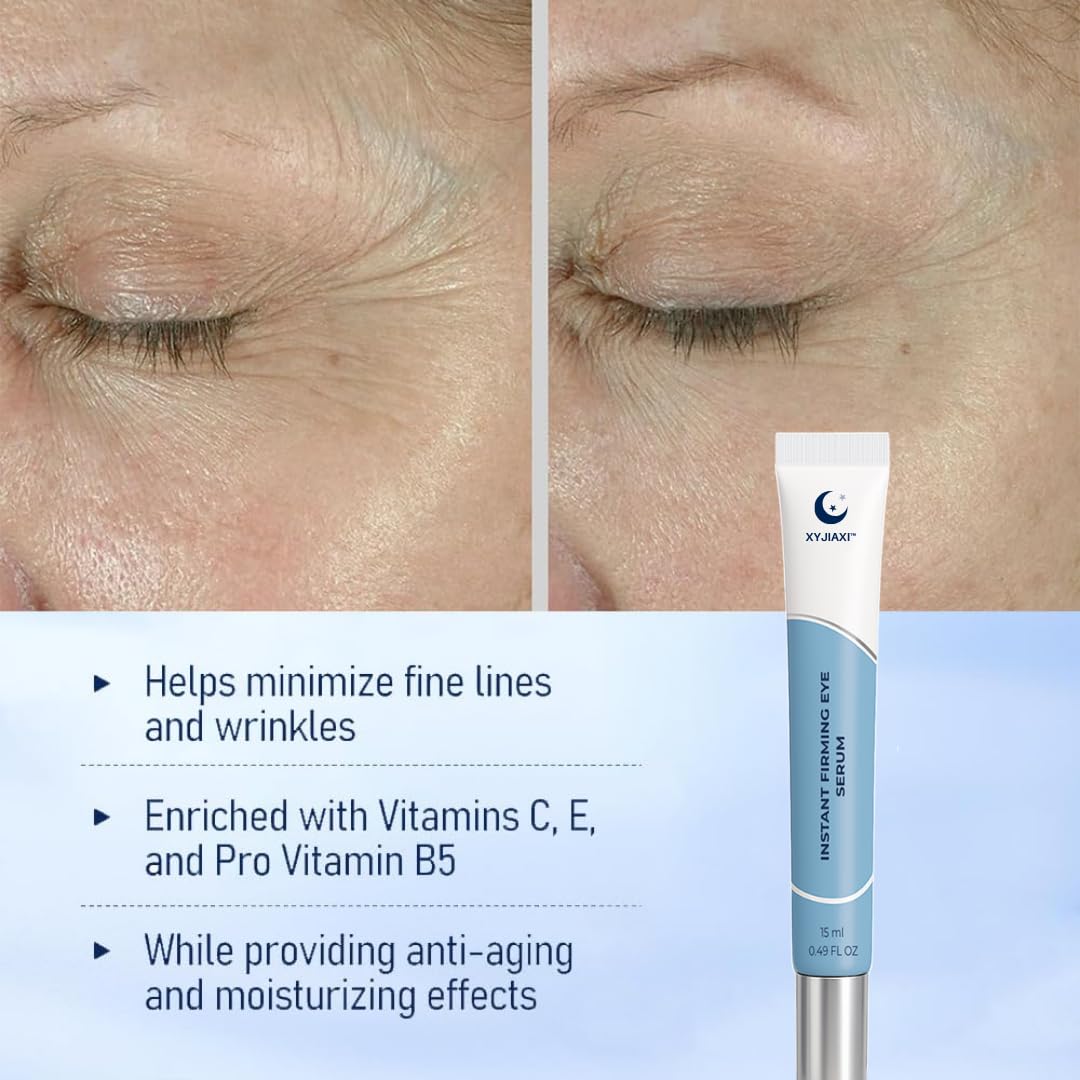 Instant Firming Eye Serum | Targets Under-Eye Bags | 15ml(0.49 oz) | Wrinkles | Dark Circles & Fine Lines | Anti-Aging Formula