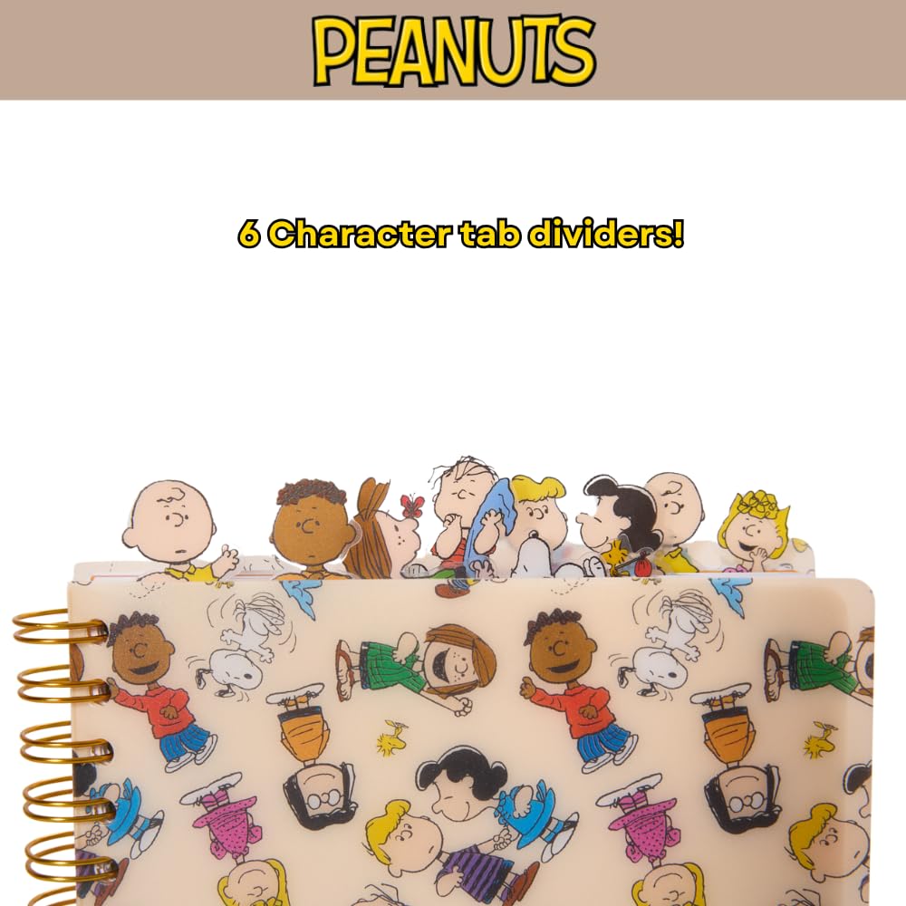 Peanuts Gang Journal Notebook, Spiral Bound, 144 Lined Pages, 8 x 7 inches – Peanuts Snoopy Charlie Brown