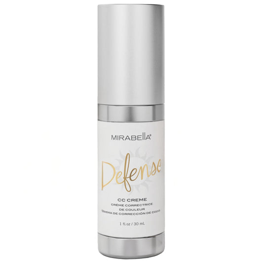 Mirabella Defense CC Creme Full Coverage Foundation SPF 20 – Oil Control, Hyaluronic Acid & Salicylic Acid – Fair Shade