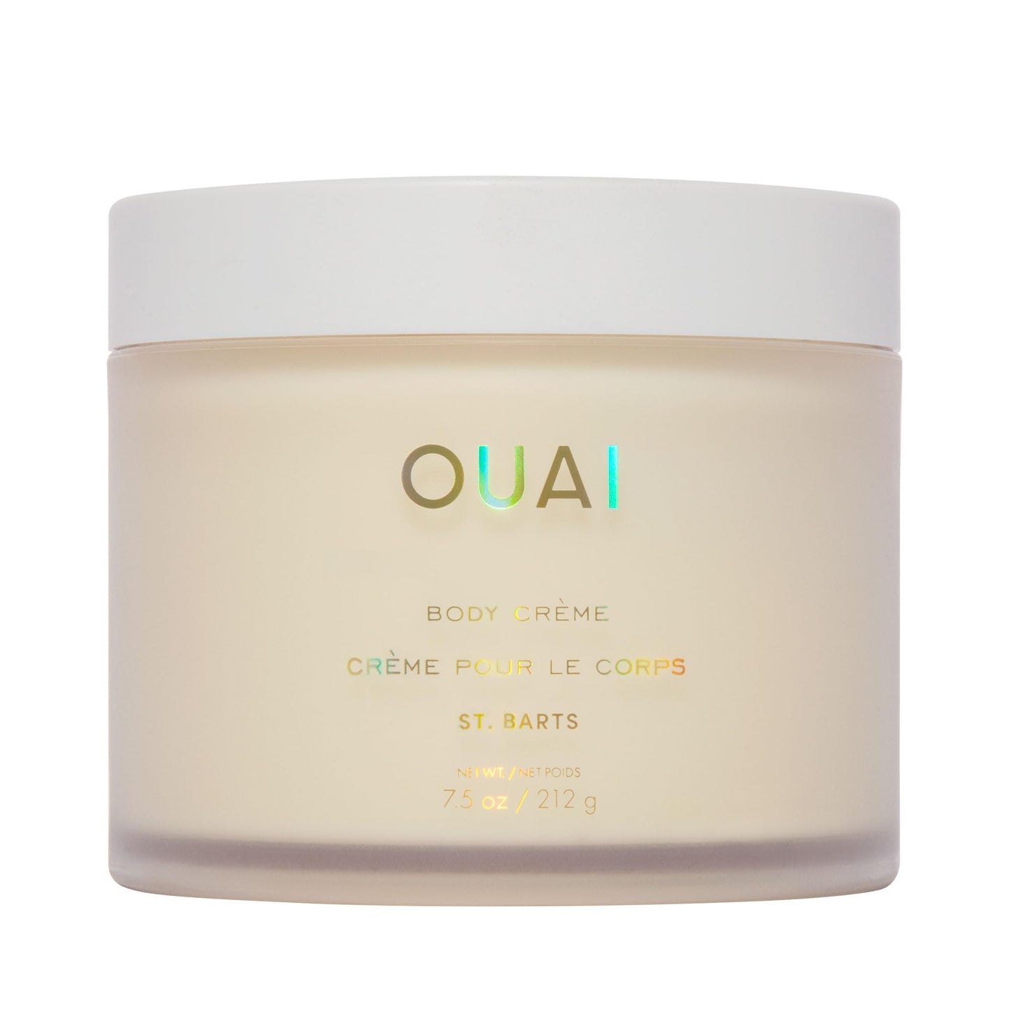 OUAI St. Barts Whipped Body Cream – Hydrating Cupuaçu Butter, Coconut Oil & Squalane Formula for Soft, Glowing Skin – Sulfate-Free, 7.5 oz