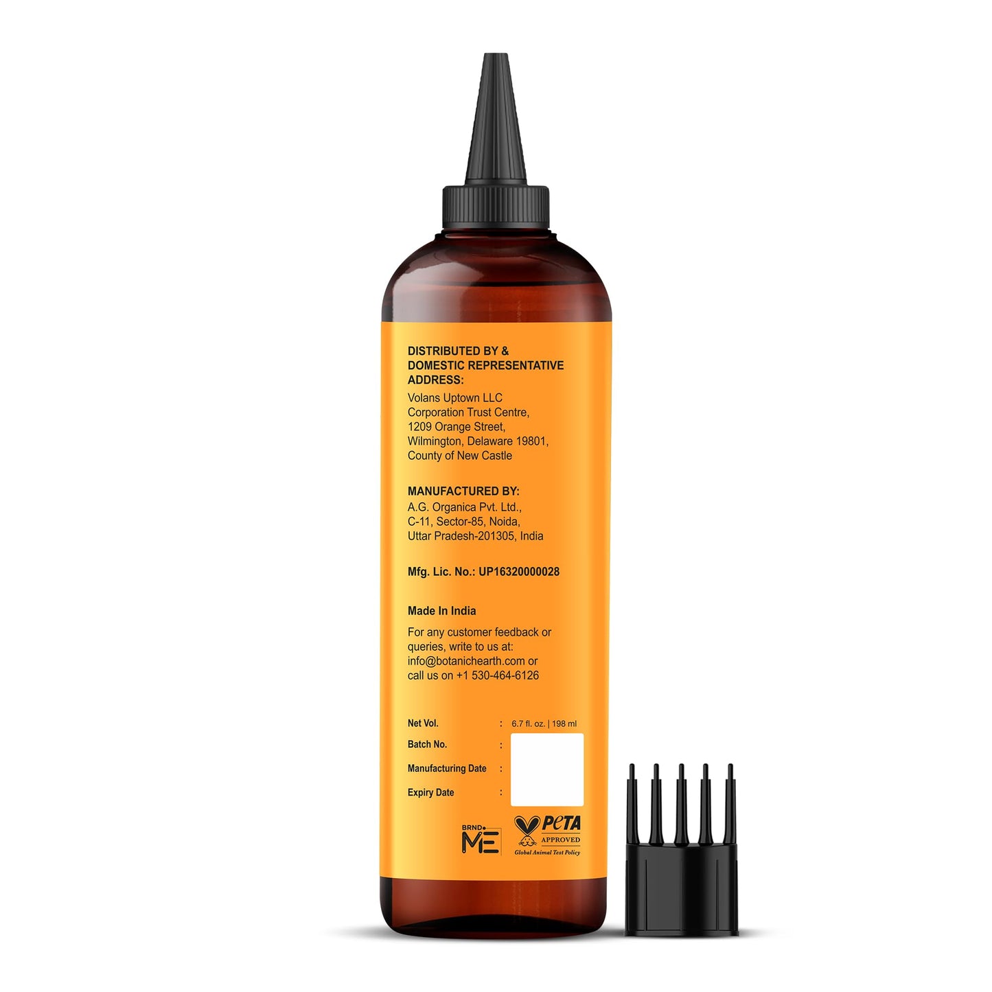 Botanic Hearth Pumpkin Castor Oil for Hair Growth | 100% Pure Oil with Pumpkin, Castor & Biotin | Repairs, Strengthens & Nourishes Dry Hair, 6.7 fl oz