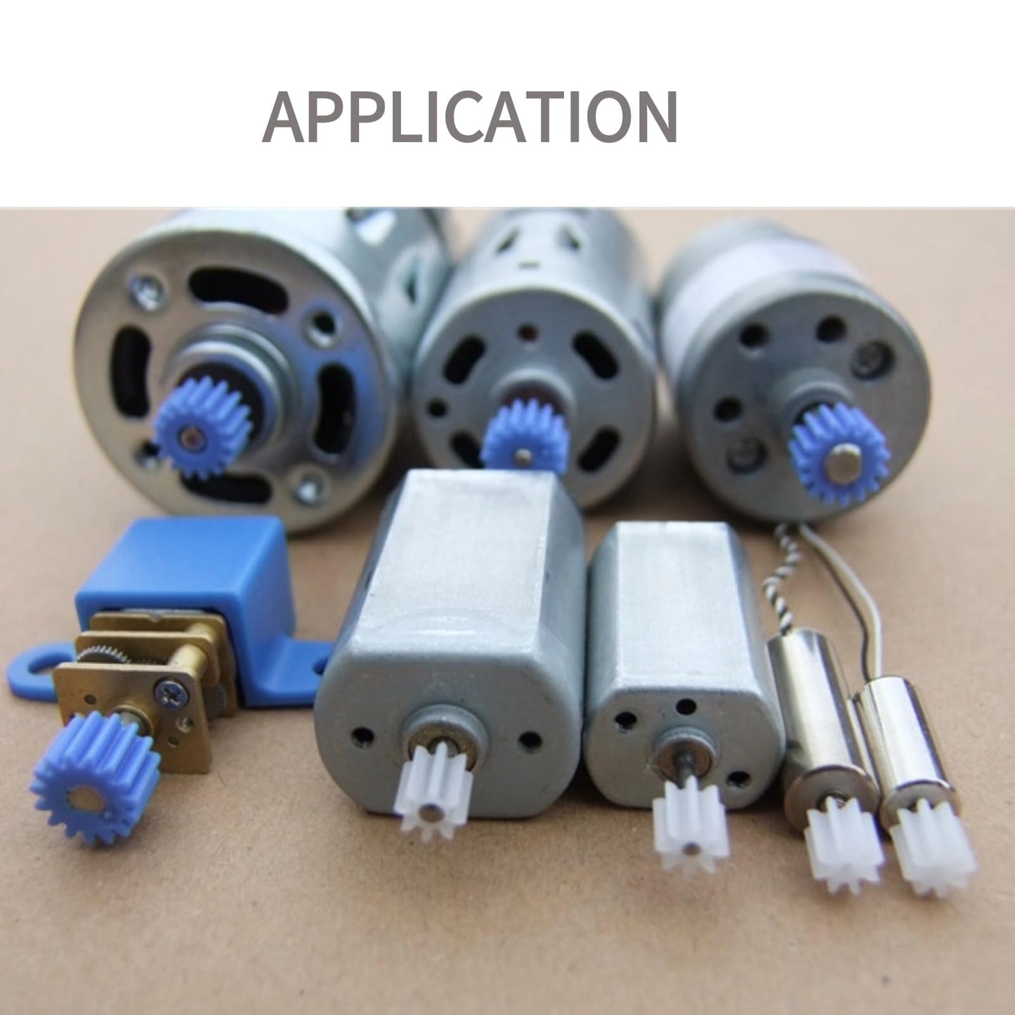 Walfront 26pcs Plastic Spindle Gear Set for DIY Models, Robots & Cars – Assorted Shafts 2-4mm, White & Blue Gears