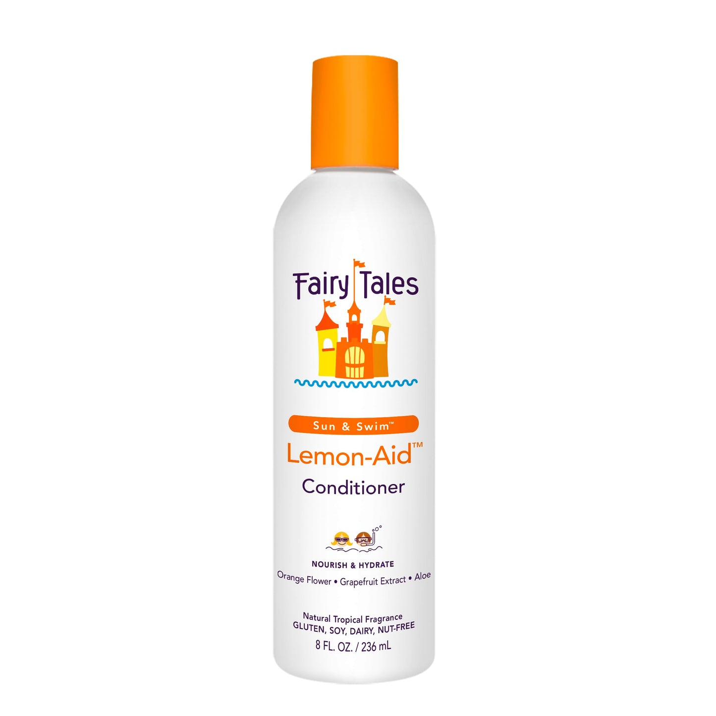 Fairy Tales Swimmer Conditioner for Kids 8 oz – Natural USA-Made Formula to Replenish & Restore Hair from Chlorine & Salt Damage – No Parabens or Sulfates