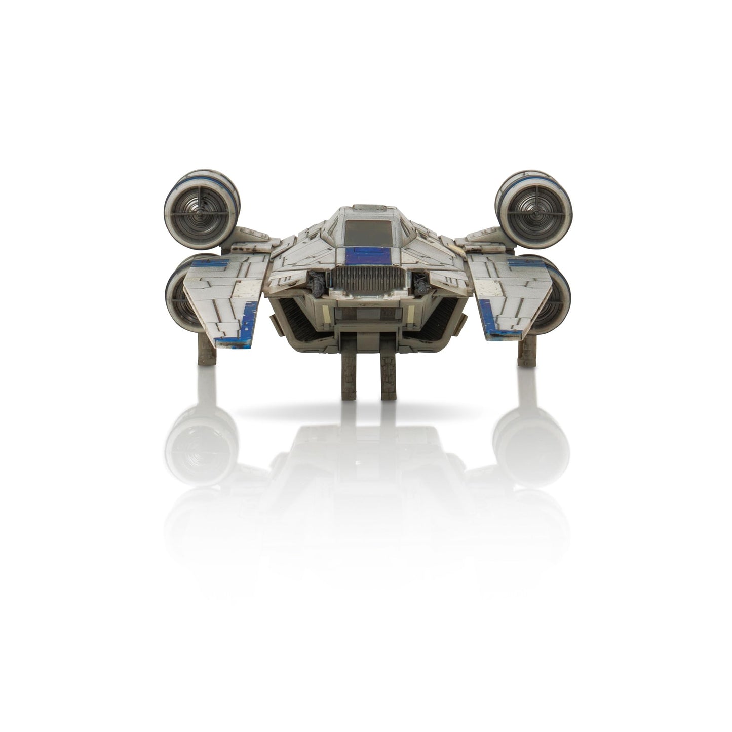 Jazwares Star Wars Micro Galaxy Squadron U-Wing Starfighter, 12" Vehicle with Foldout Wings, Troop Bay, Sniper Gun & 3 Micro Figures