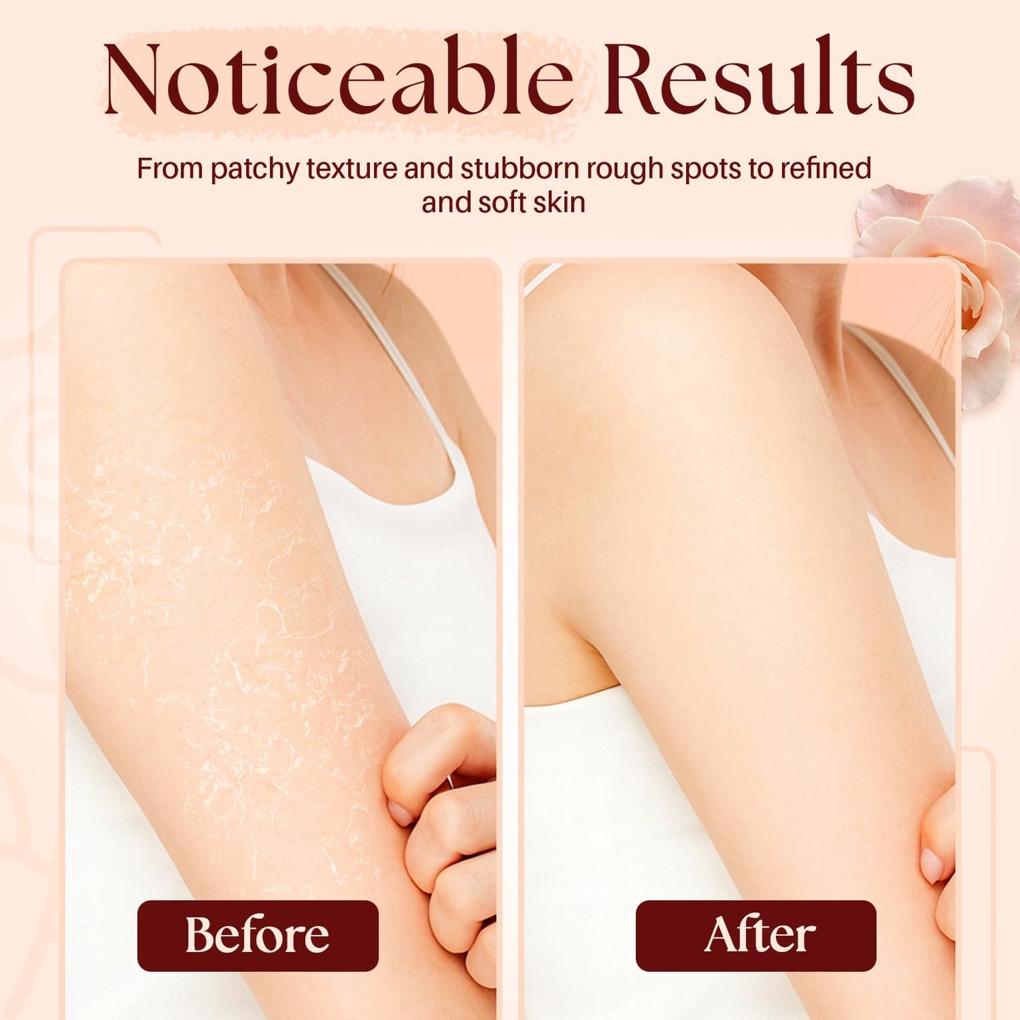 MYSTÉRE BEAUTÉ Himalayan Salt Body Scrub 12oz with Collagen & Stem Cells – Exfoliating, Moisturizing, Fights Cellulite, Acne, Wrinkles