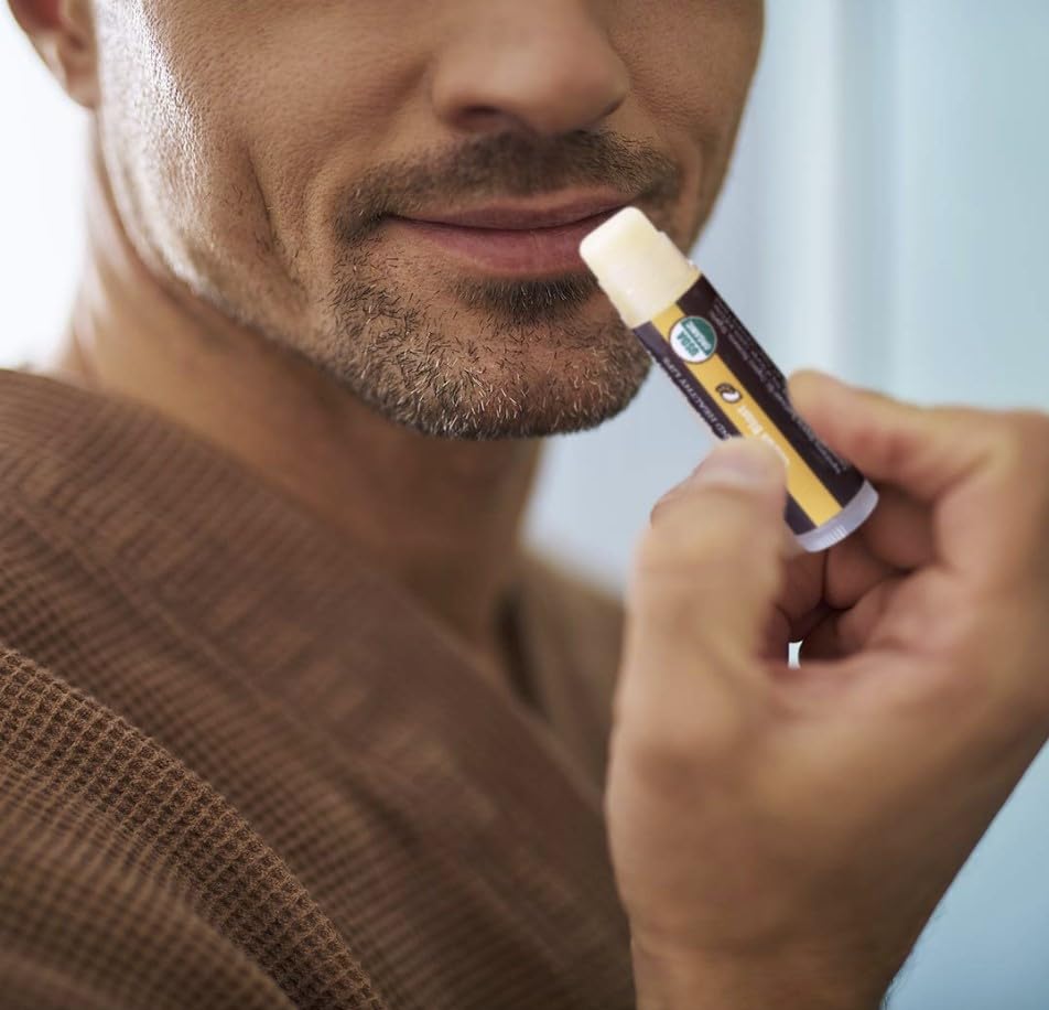 Earth's Daughter USDA Organic Lip Balm 6-Pack – Fruit Flavors with Beeswax, Coconut Oil & Vitamin E – Moisturizing Repair for Dry Lips