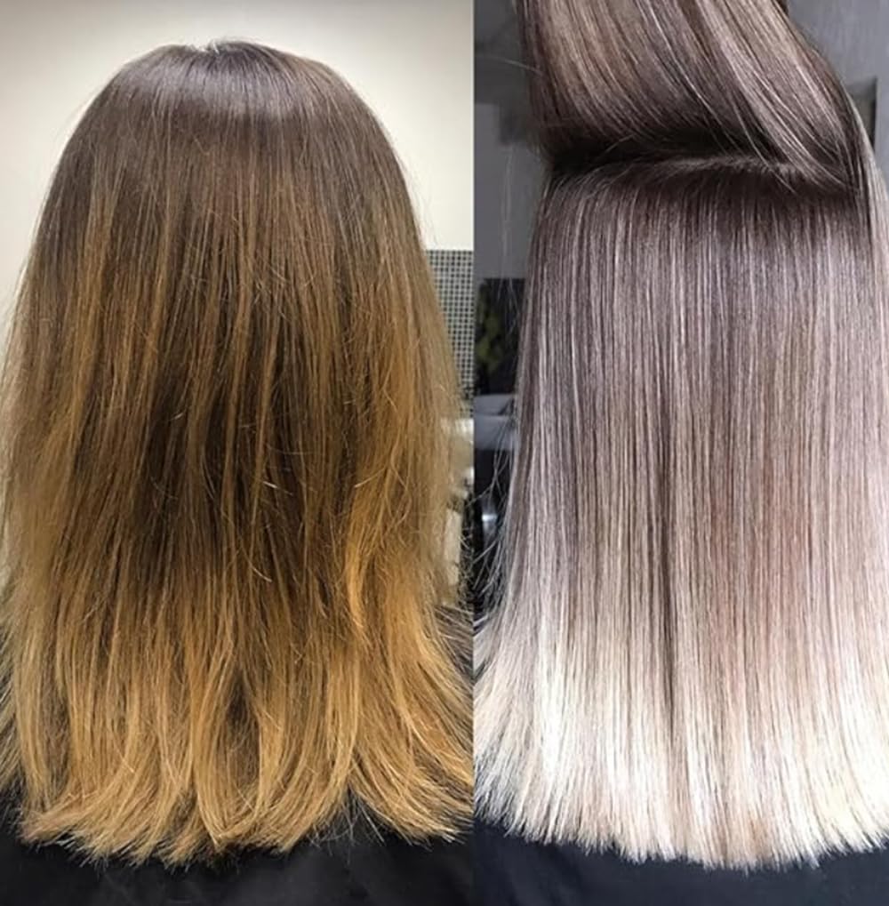 HAIR BAR NYC Blond Plex 30 Volume Violet Developer – Professional Anti-Yellow Lightening System for Charcoal Hair, Reduces Brass & Orange Tones, 33.8oz