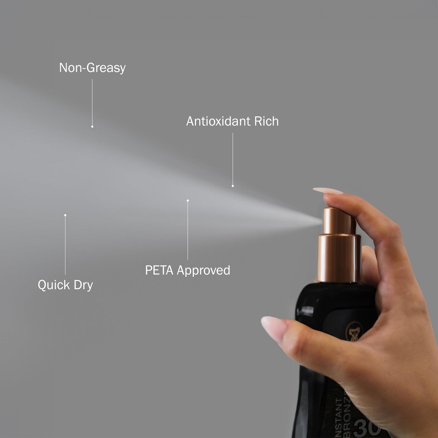 Australian Gold SPF 30 Spray Gel Sunscreen with Instant Bronzer, 8oz - Hydrating, Water Resistant, Non-Greasy, Oxybenzone & Cruelty Free