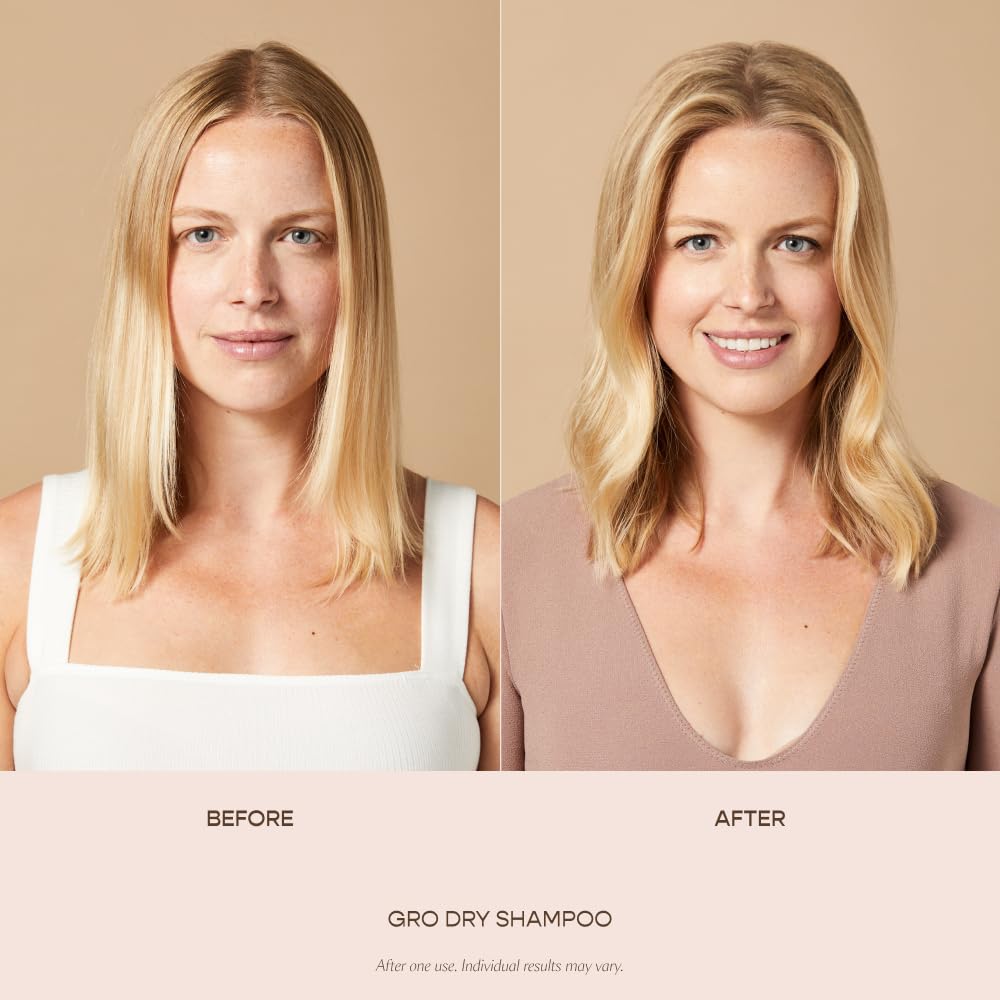 VEGAMOUR GRO Volumizing Dry Shampoo Spray – Refreshes Hair, Adds Lift & Fullness, Benzene-Free, Natural Citrus Scent, 3.95 oz