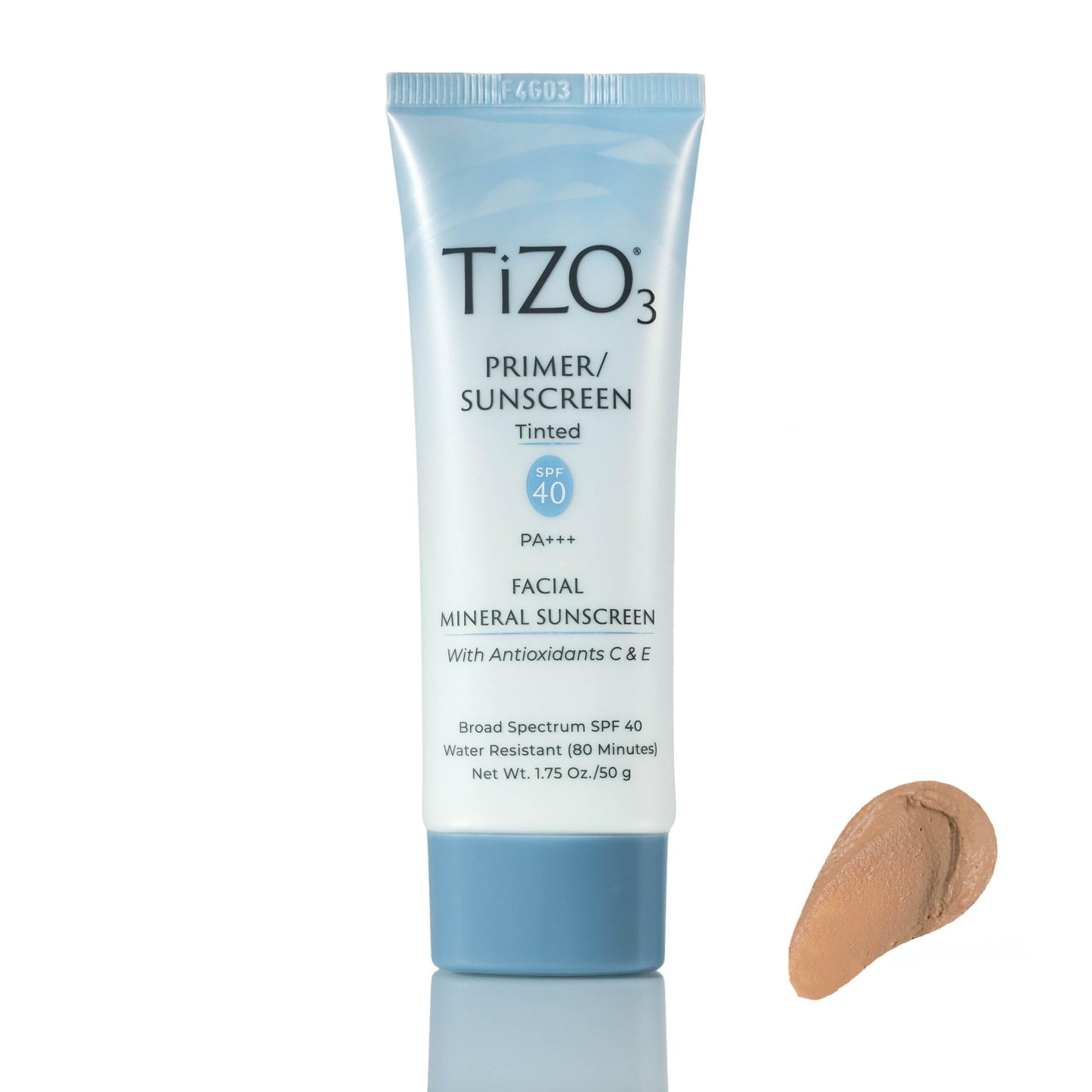 TiZO3 Tinted Mineral Sunscreen & Primer SPF 40 – Sheer Matte, Oil-Free, Fragrance-Free, Antioxidants, PA+++, Dermatologist-Recommended 1.75 oz