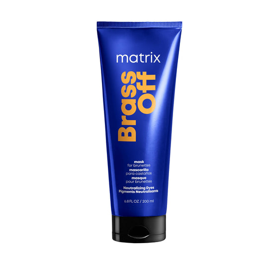 Matrix Brass Off Color Depositing Hair Mask | Neutralizes Orange Tones | Repairs & Protects Fragile, Color-Treated Hair | 6.8 Fl Oz