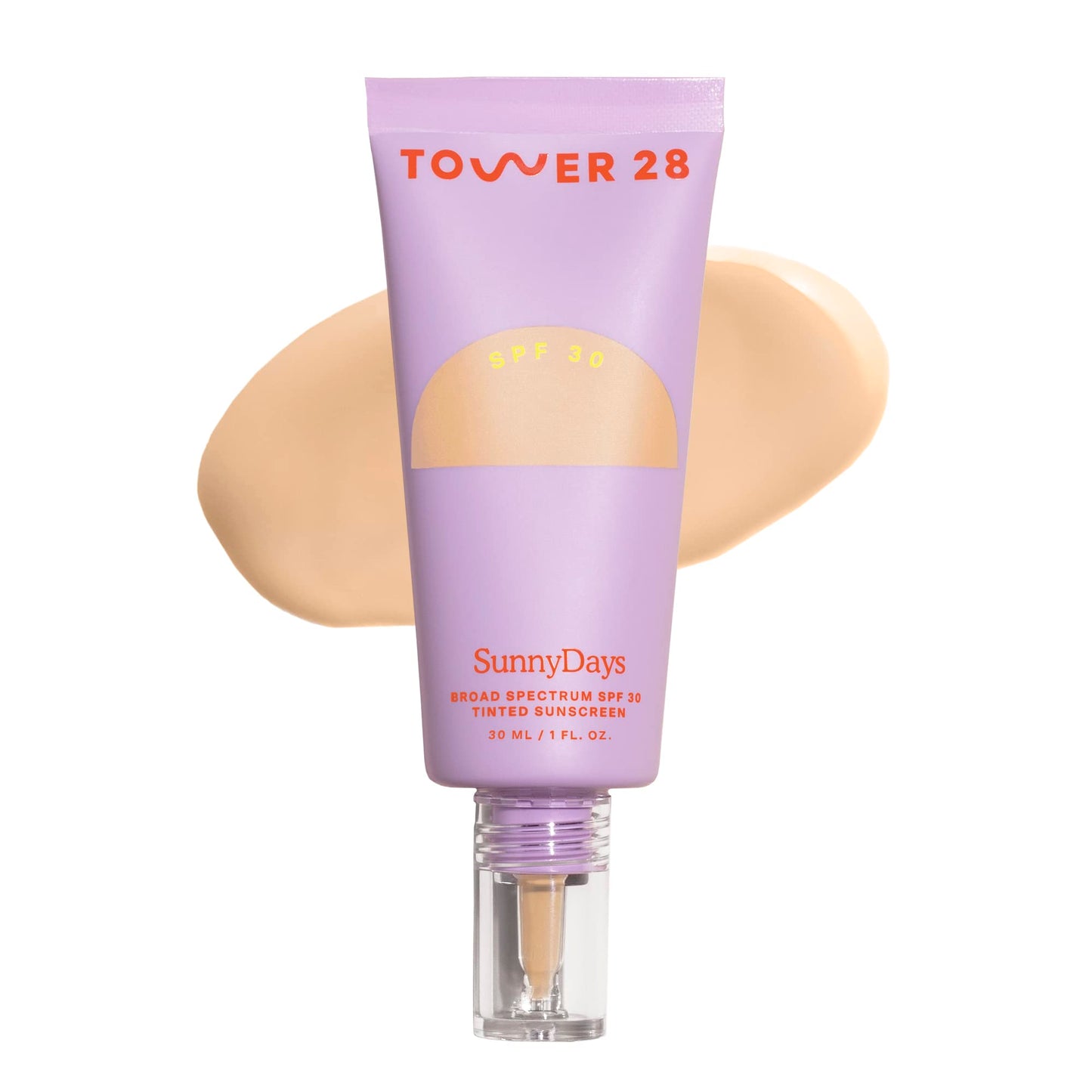 Tower 28 Beauty SunnyDays SPF 30 Tinted Mineral Sunscreen – Light Shade 15 Melrose, 2-in-1 Foundation & UVA/UVB Protection for Sensitive Skin, 1 Fl Oz