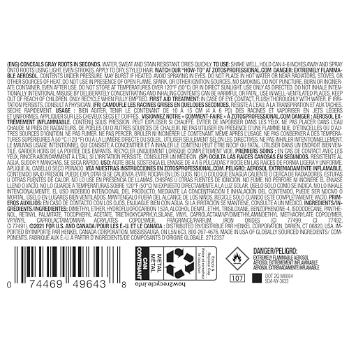 AGEbeautiful Root Touch Up Spray - Temporary Gray Concealer & Volumizer, Covers Thinning Hair, Water & Sweat Resistant, Medium Brown, 2 Fl Oz