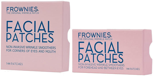 Bundle-2 Items: Frownies Forehead & Between Eyes (144 Patches) + Frownies Corners Of Eyes And Mouth (144 Patches) Combo Pack