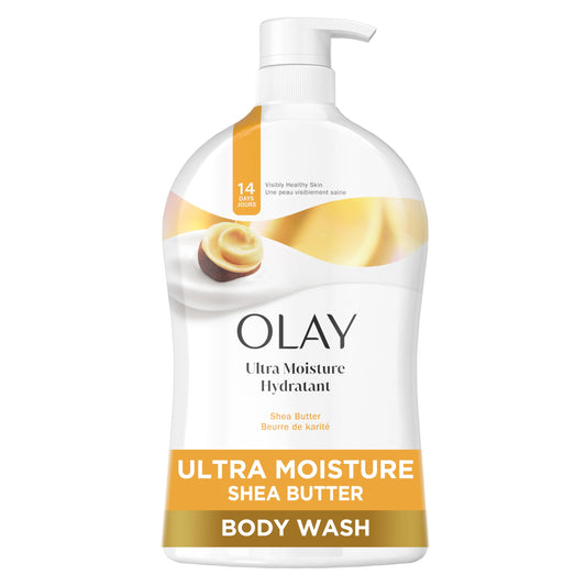 Olay Ultra Moisture Body Wash for Women, 24hr Hydrating, B3 Vitamin & Shea Butter Scent, Paraben & Phthalate Free, 33 fl oz, All Skin Types