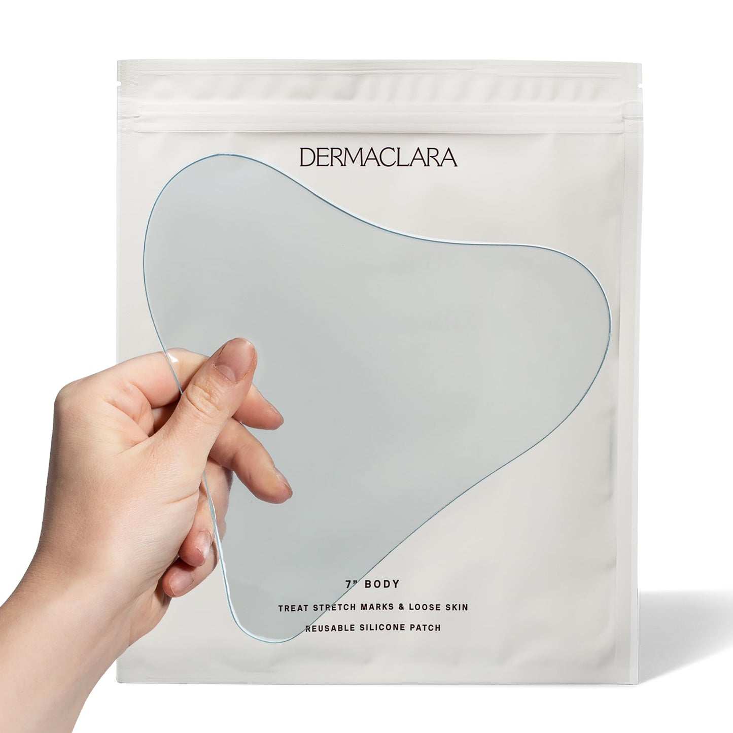 Dermaclara Large Body Patch – Silicone Stretch Mark & Scar Sheet for Pregnancy, C-Section, Belly & Body – Reusable Up to 30 Uses, 1 Patch
