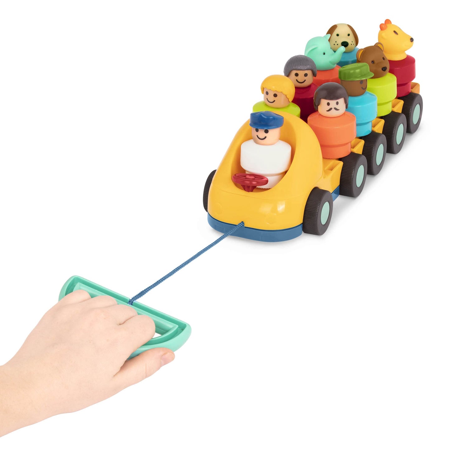 Battat – Toy Bus for Toddlers with Moving Parts & 9 Figures – Developmental Toy for Babies – Spinning Bus – 18+ Months