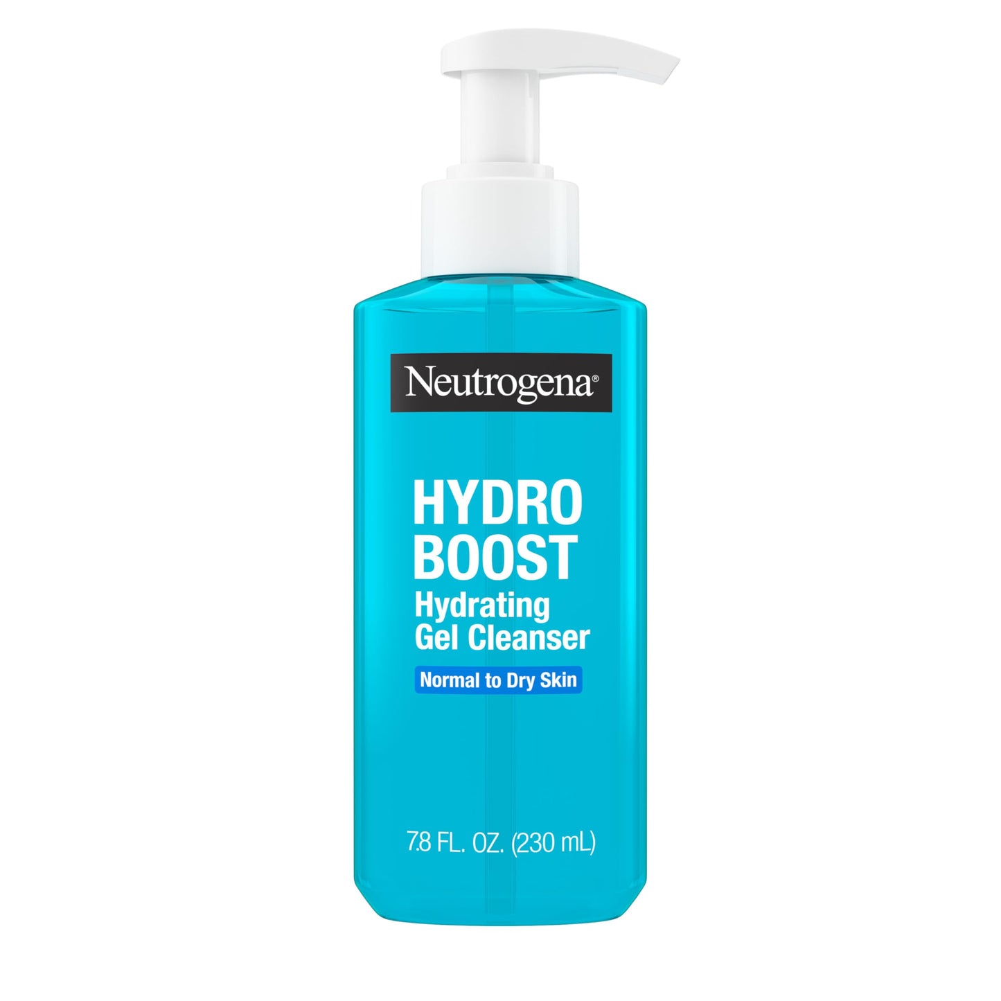 Neutrogena Hydro Boost Hydrating Face Wash & Makeup Remover Gel with Hyaluronic Acid, Gentle, Oil-Free, Hypoallergenic, 7.8 fl oz