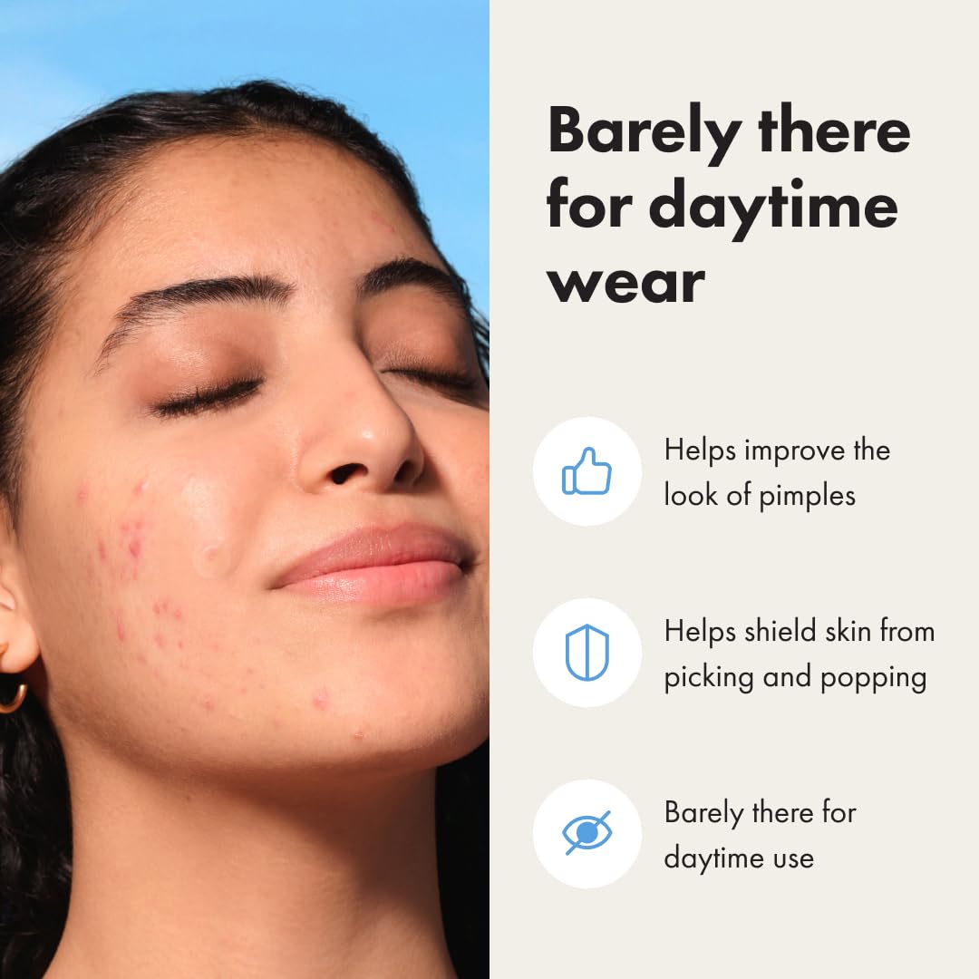 Mighty Patch Mini Invisible+ X-Small Hydrocolloid Acne Pimple Patches, Covers Zits & Blemishes, Blends Into Skin, 30 Count (10mm)