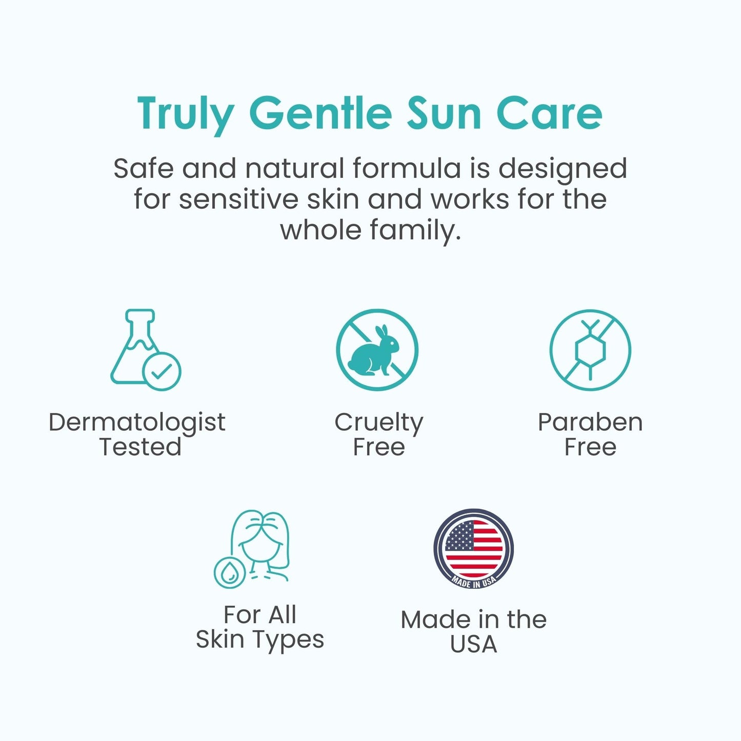 TruKid Easy On Mineral Sunscreen SPF 50 – Natural Kids & Baby Sunblock for Face & Body, Non-Toxic Zinc Oxide, Unscented, Sensitive Skin, 3.4oz FSA Eligible