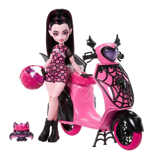 Draculaura and his Scooter Monster hig