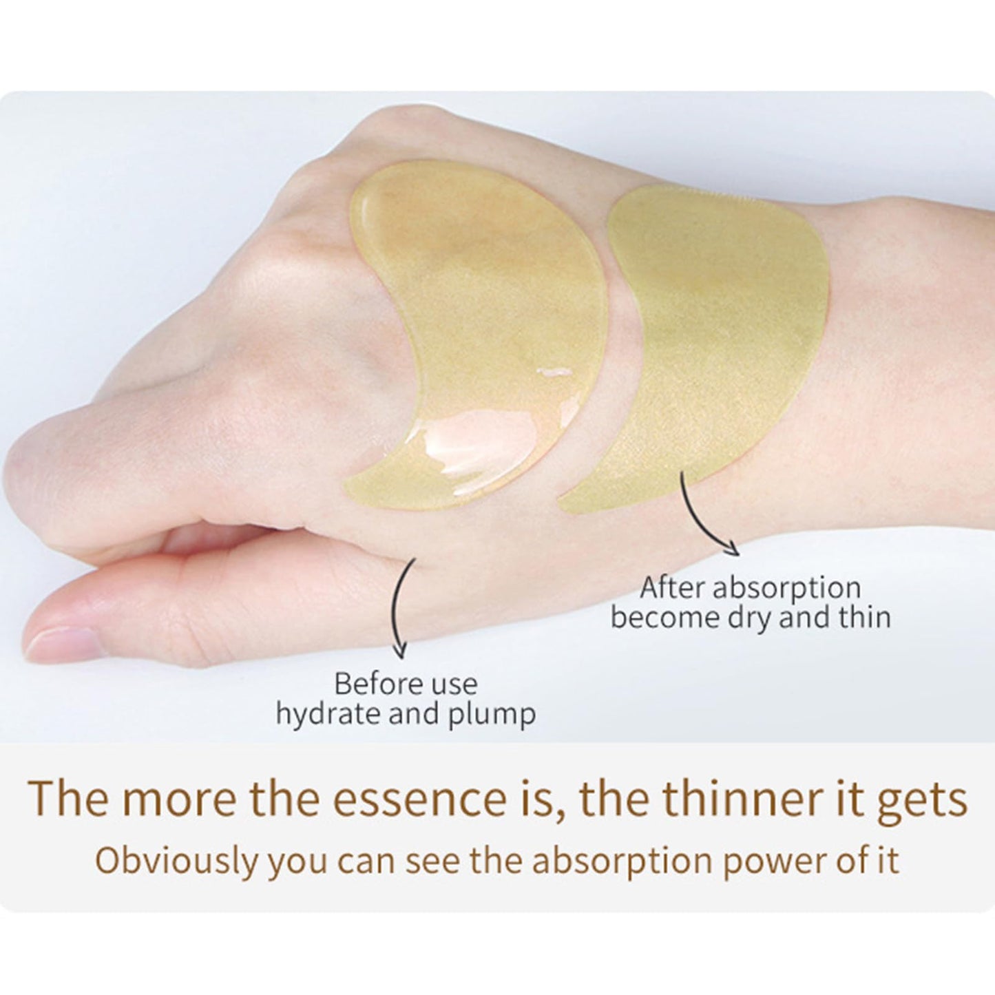 Avocado Eye Mask 60 Pcs – Under Eye Patches for Dark Circles & Puffiness, Moisturizing, Nourishing, Hydrating Eye Treatment