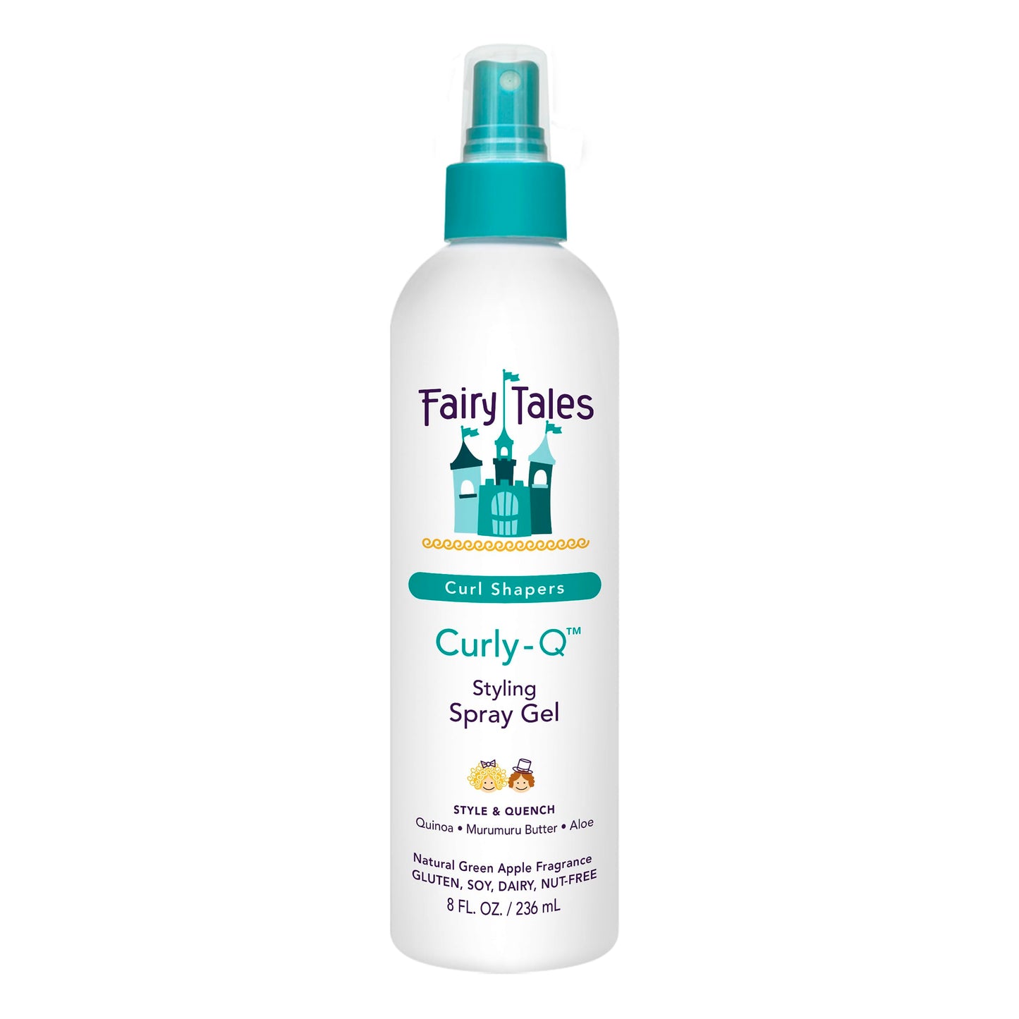 Fairy Tales Curly Q Kids Styling Spray Gel – Defines & Tames Curls – Paraben, Sulfate, Gluten & Nut Free – For All Curl Types – 8 oz
