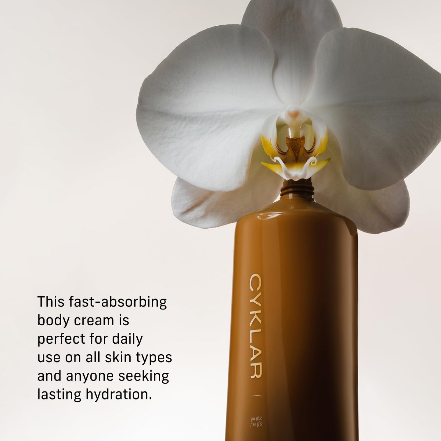 CYKLAR Vanilla Verve Body Cream – Nourishing Moisturizer with Niacinamide & Banana Flower, Deep Hydration for Dry Skin, 8 Fl Oz