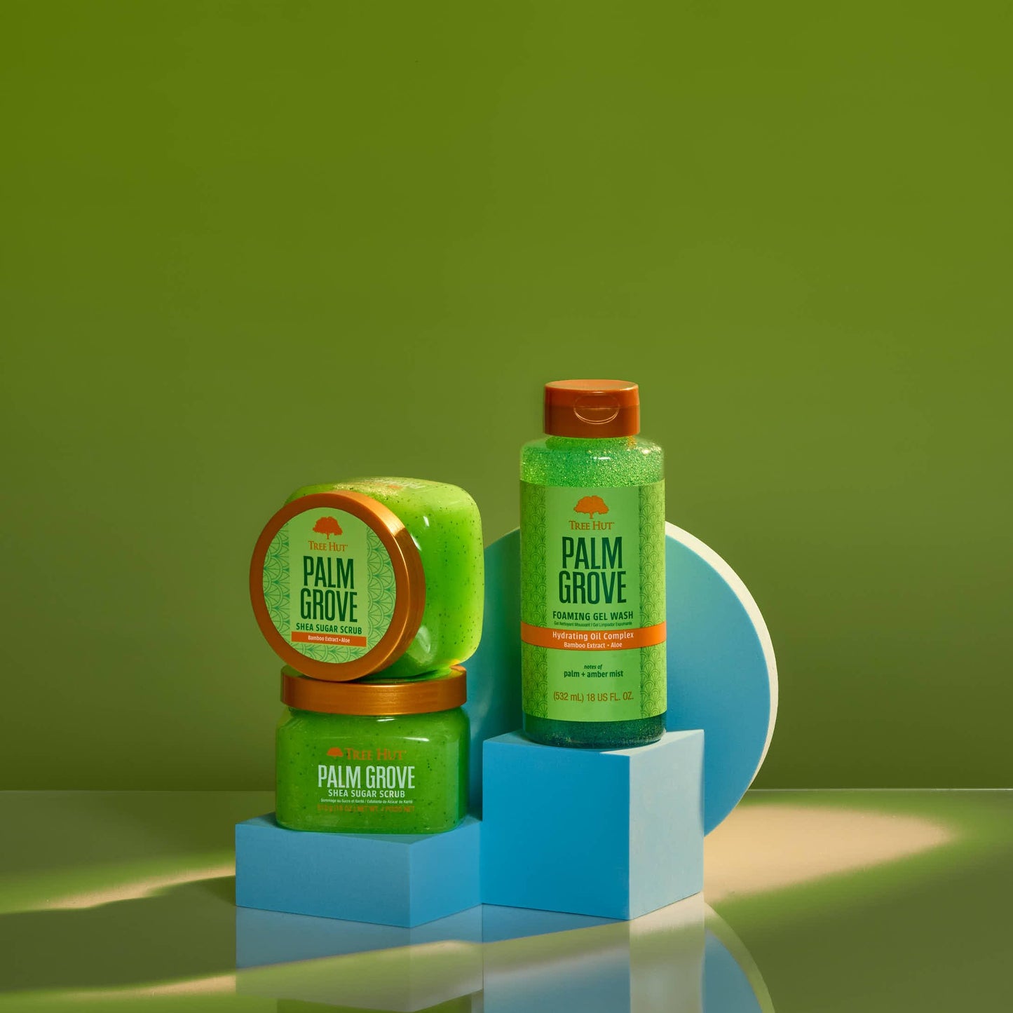 Tree Hut Palm Grove Shea Sugar Scrub, 18 oz – Exfoliating, Hydrating & Moisturizing with Shea Butter & Essential Oils for Smooth Skin