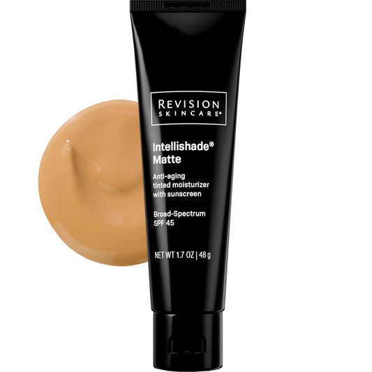 Revision Skincare Intellishade Matte SPF 45 Tinted Sunscreen - Oil-Free, Anti-Aging Moisturizer with Vitamin C, Pore-Minimizing, 1.7 oz
