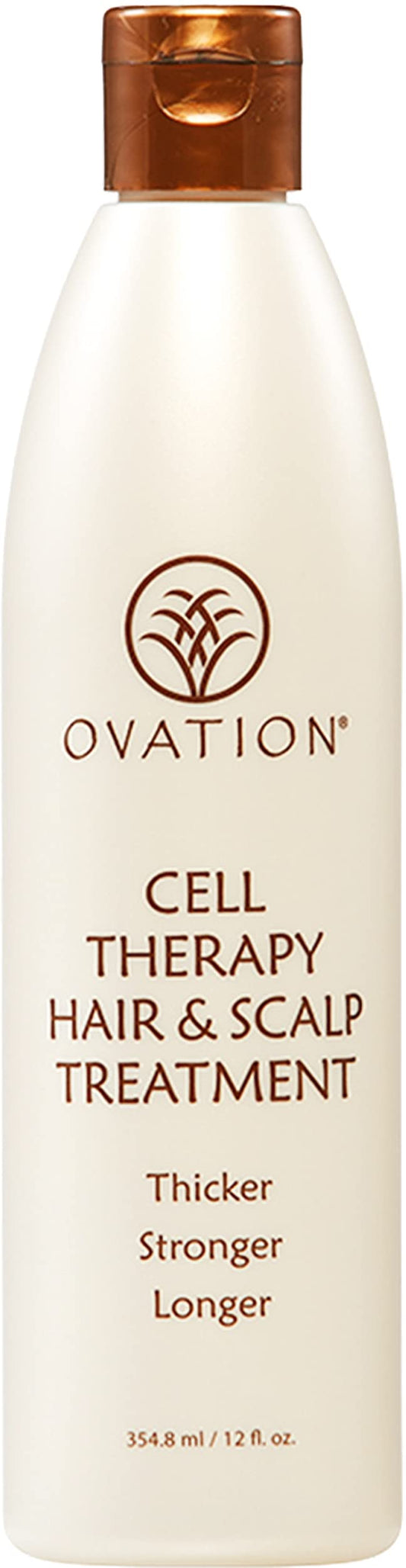 Ovation Hair Cell Therapy Treatment – Hair Growth & Scalp Care for Men & Women with Biotin, B5 & Aloe – Reduces Breakage & Split Ends – Sulfate & Paraben Free