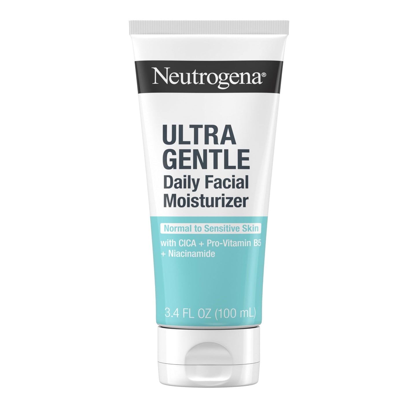Neutrogena Fragrance-Free Daily Face & Neck Moisturizer for Sensitive Skin with Vitamins B3, B5 & E, 3.4 fl. oz