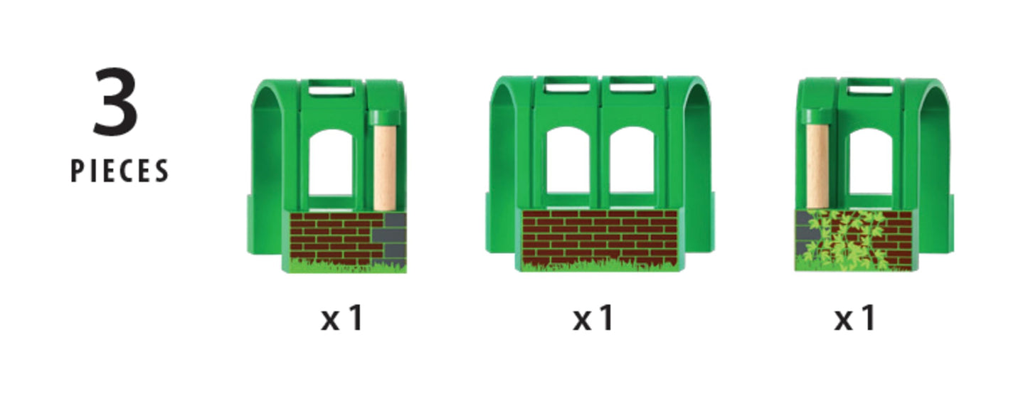 BRIO World - Flexible Tunnel Train Set Accessories for Kids Age 3 Years and up. Compatible with All Train Sets