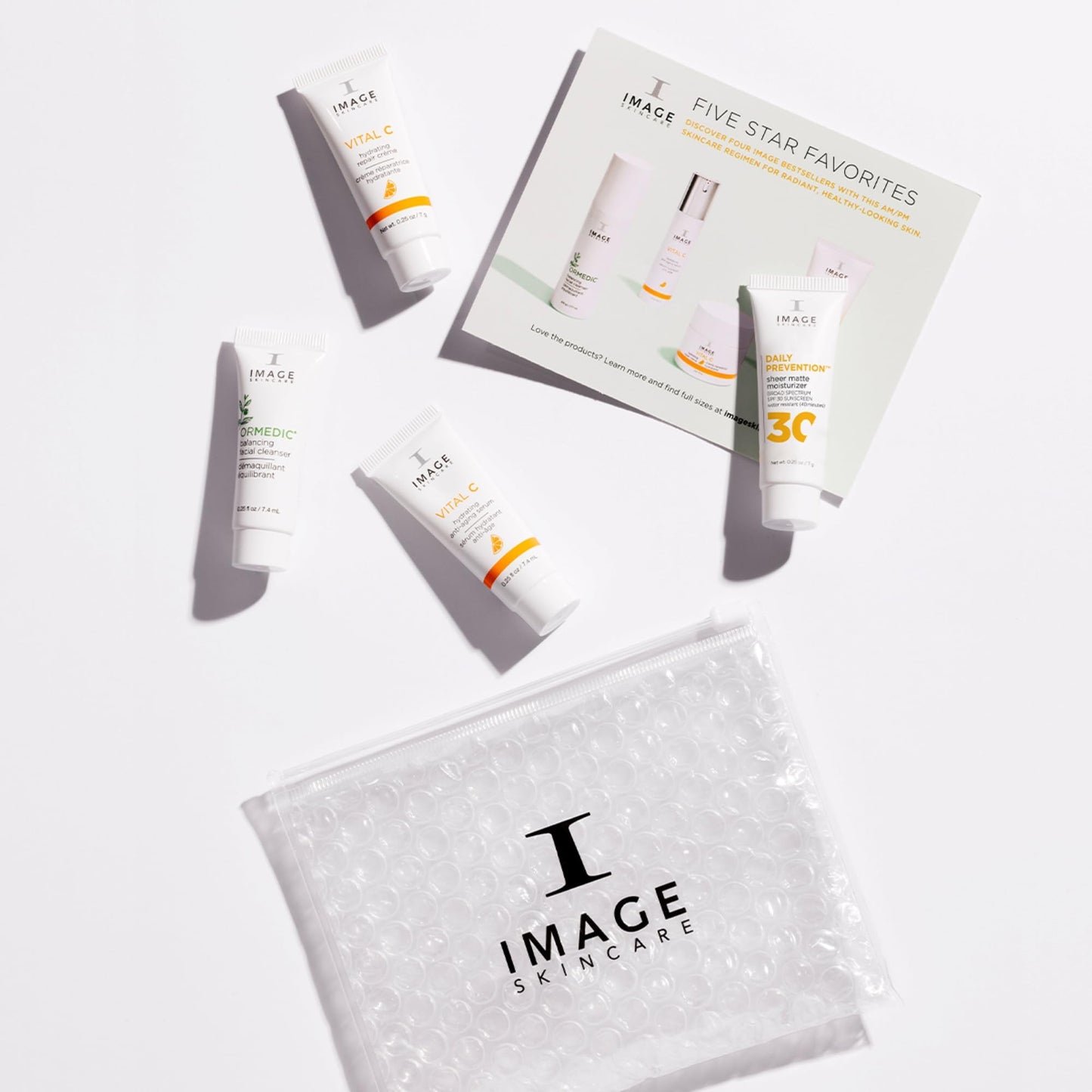 IMAGE Skincare, Five Star Favorites Introductory Skin Care 4 Step Regimen Set for Brighter, Healthier Looking Skin, Discovery Size