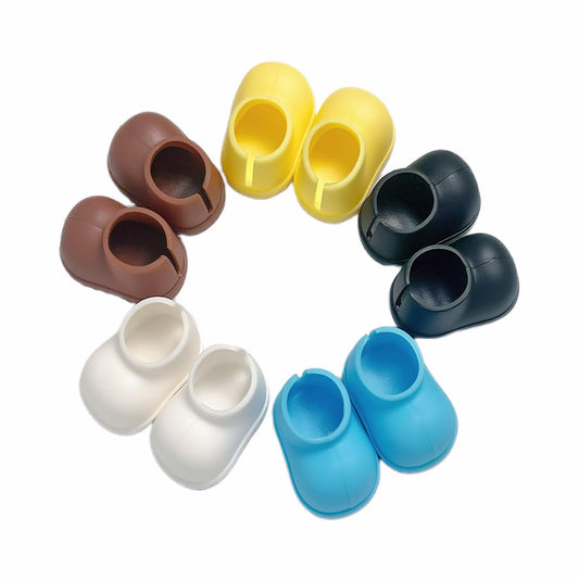 GDLCETK Suitable 15cm & 17cm Labubu Shoes for Dolls, 5 Pairs, Adorable Colorful Bubu Shoes, ,Easy Match for Labubu Clothes, Mini Doll Outfits Accessories