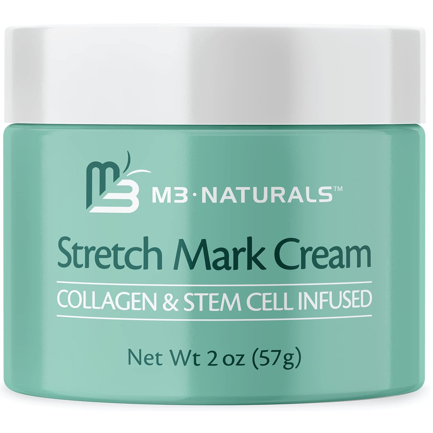 M3 Naturals Stretch Mark Cream with Collagen & Stem Cells – Green Tea & Raspberry Ketones Scar Remover & Maternity Skin Oil, 2oz
