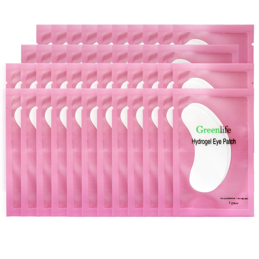GreenLife 300 Pairs Eyelash Extension Eye Pads - Collagen & Aloe Vera Hydrogel Patches, Under Eye Gel Pads for Lash Supplies