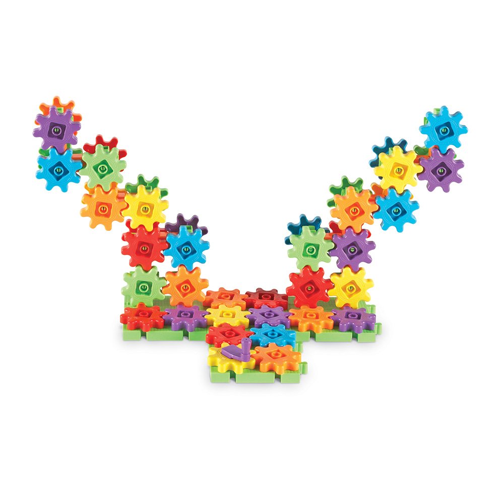 Learning Resources Gears! Gears! Gears! 100-Piece Deluxe STEM Building Set for Kids 3+, Preschool Construction & Gear Toys