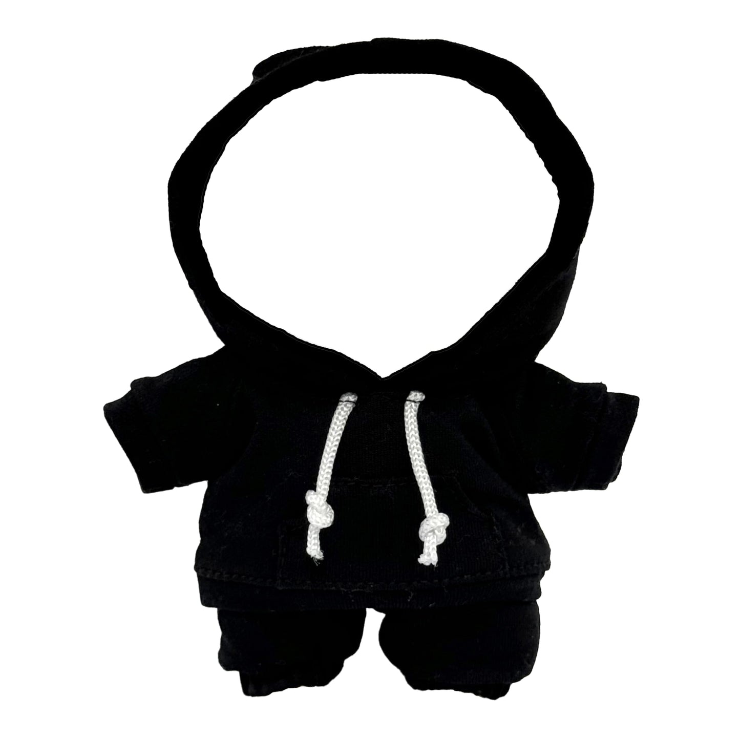 17cm Dolls Clothes Outfit Set for Doll - Casual Style Hoodies Clothing Set for Doll Dress Up, Black Set