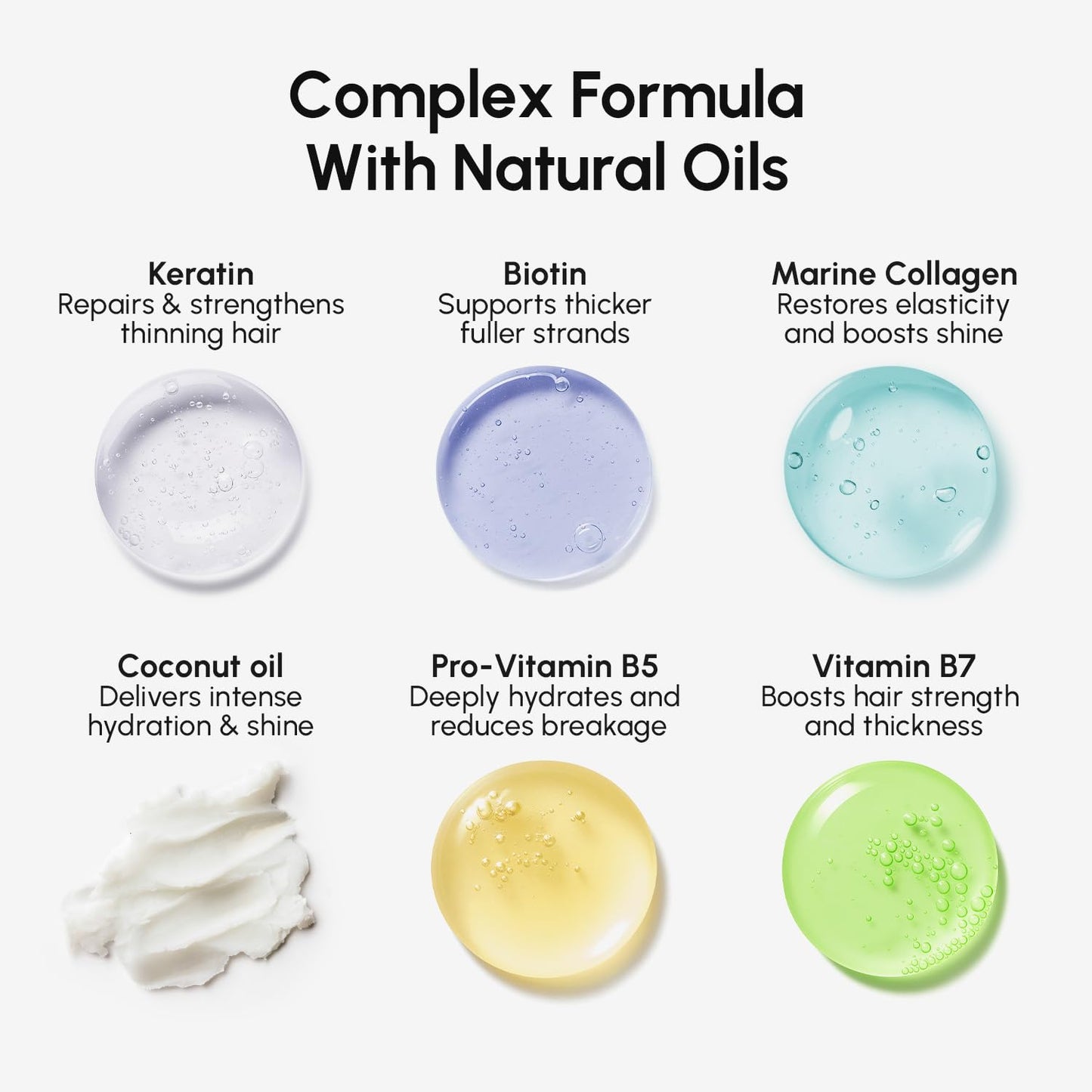 MAREE Deep Conditioning Hair Mask for Damaged, Dry, Curly Hair – Keratin Repair, Hydrating, Growth & Color Refresh Treatment