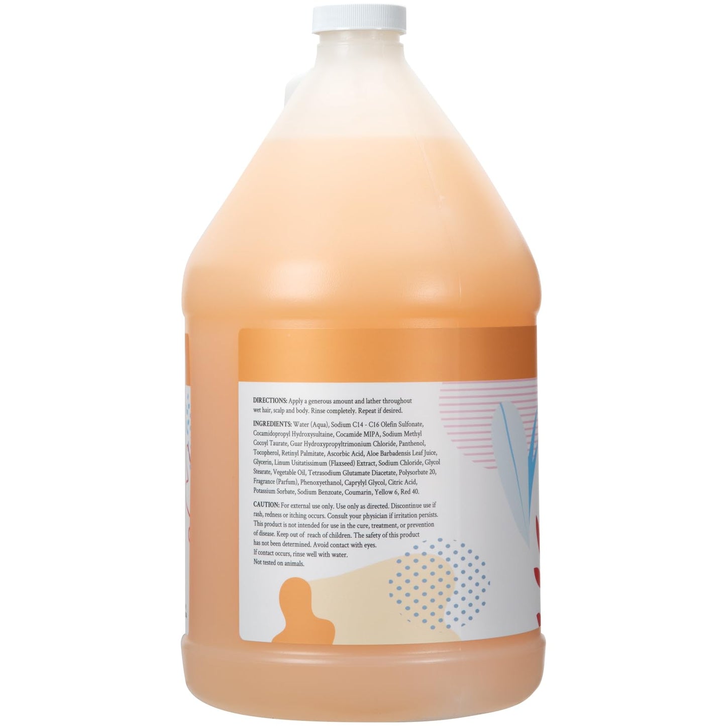 Ginger Lily Farms Botanicals 3-in-1 Shampoo, Conditioner & Body Wash Refill, Coco Mango Scent, Vegan & Cruelty-Free, 1 Gallon (128 fl oz)