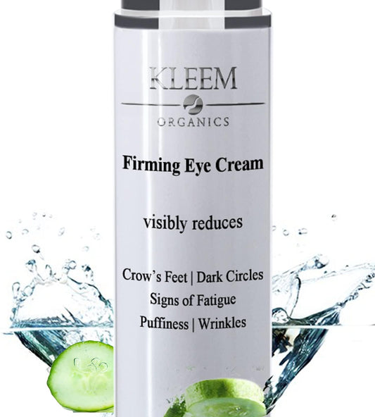 Kleem Anti-Aging Eye Cream for Dark Circles, Puffiness & Wrinkles with Peptides, Niacinamide & Hyaluronic Acid, Firming Eye Cream 0.51 Fl Oz