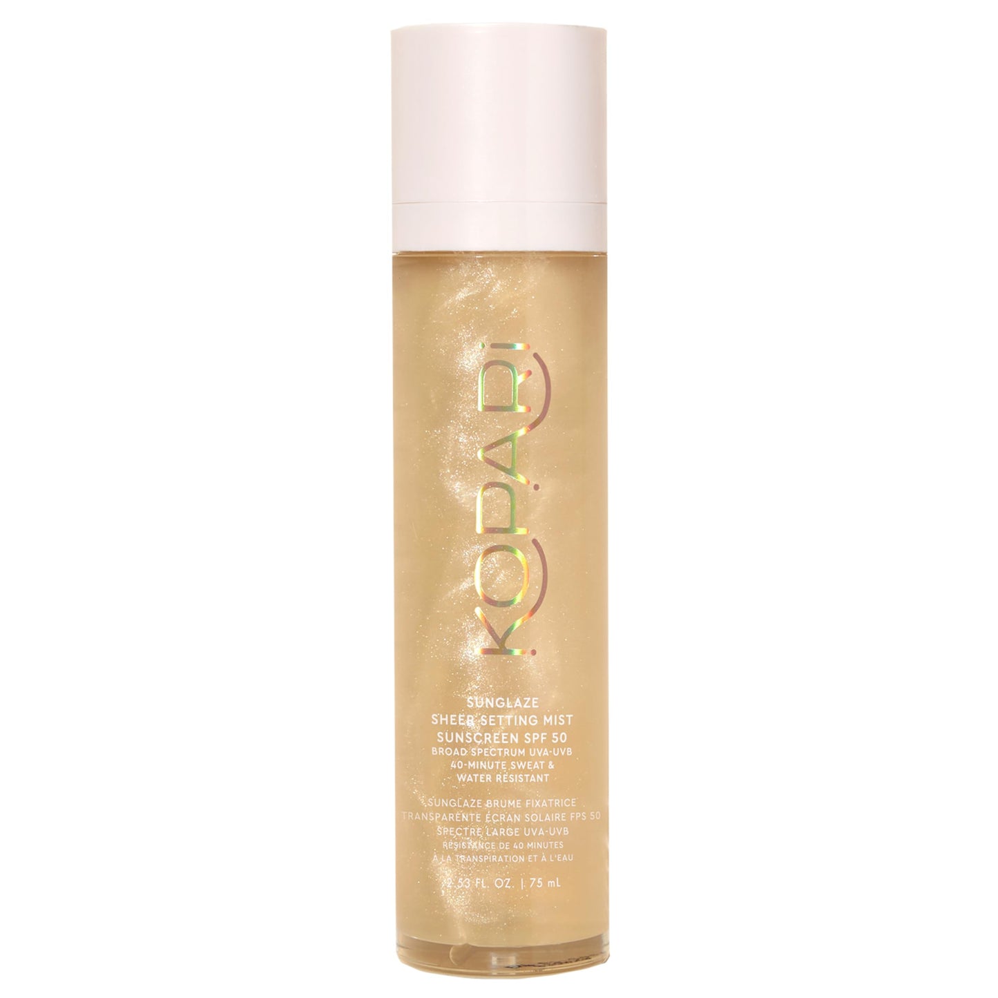 Kopari Sunglaze Sheer Setting Mist SPF 50 – Weightless, Fast-Drying Makeup Setting Spray with Hyaluronic Acid for Hydrated, Dewy Skin, 2.53 fl oz