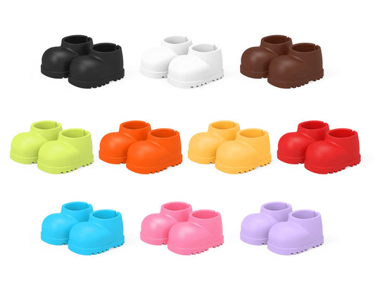 Winsenpro 10Pairs Doll Shoes Compatible with Labubu Doll,10 Colors of Shoes for 17cm Doll
