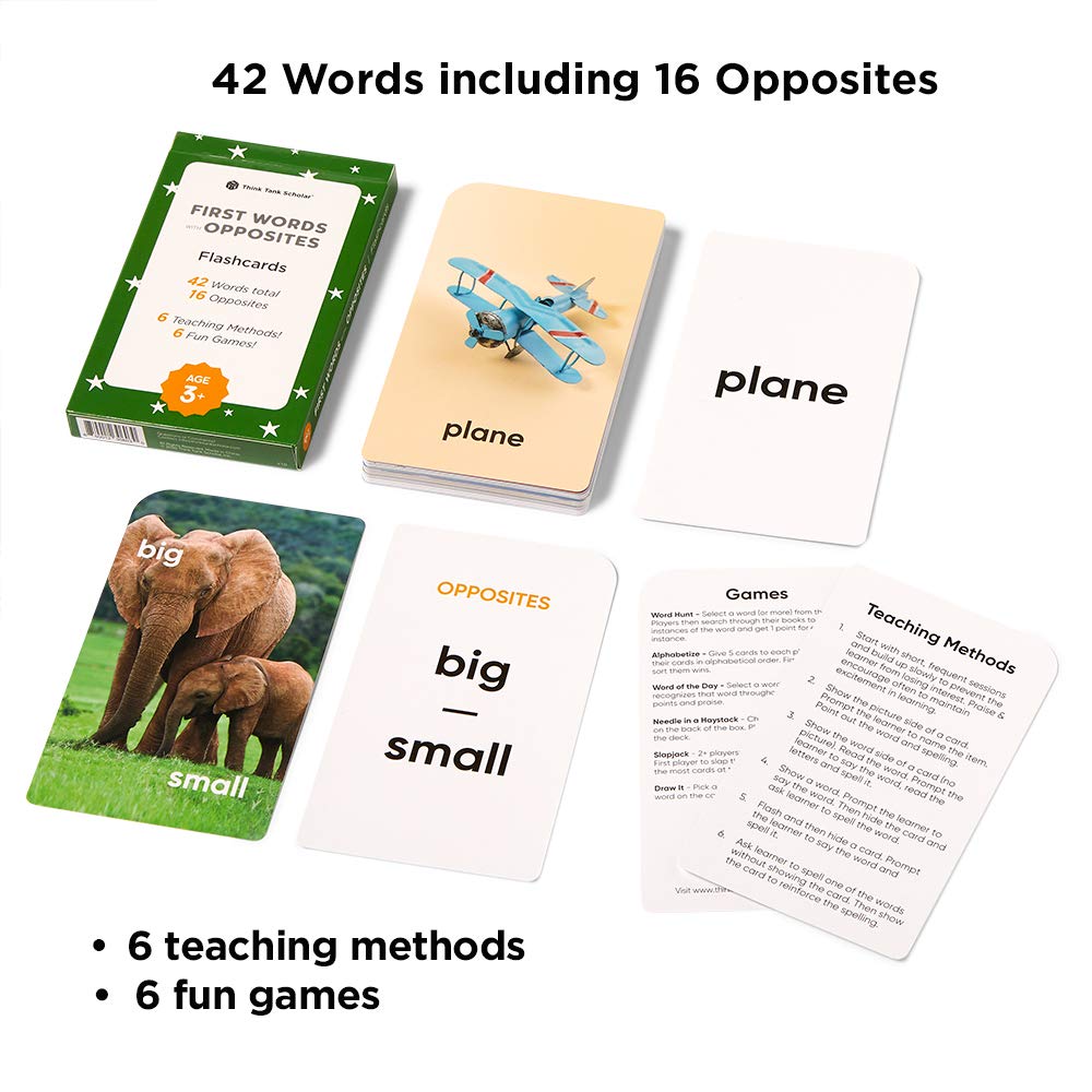 Award-Winning Preschool & Kindergarten Flash Cards – 5-Deck, 180 Jumbo Cards for ABC, Numbers, Colors, Shapes, Words & Rhymes (Ages 2–5)
