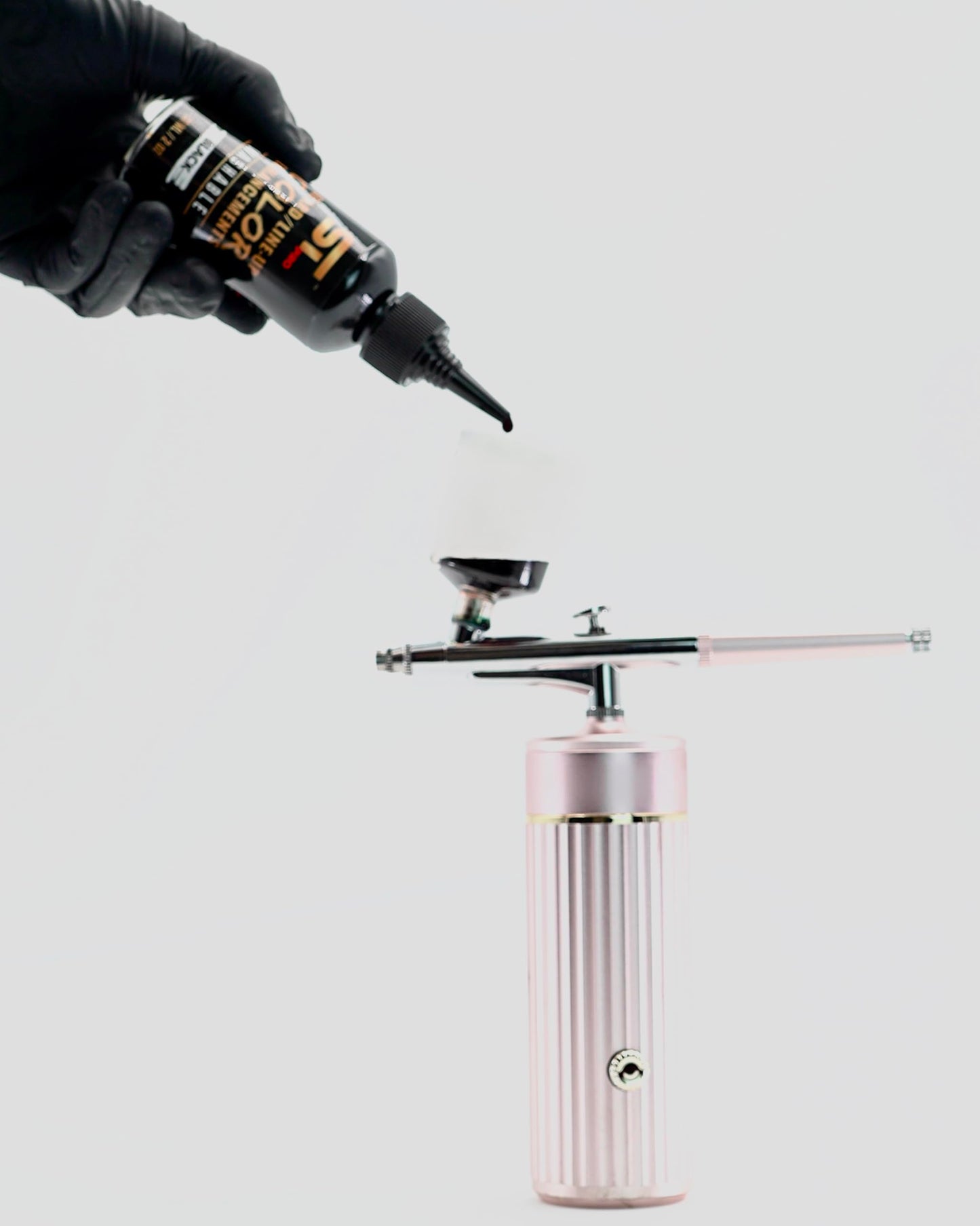 Supreme Trimmer Airbrush Hair & Beard Enhancement Spray | Barber-Grade Line-Up & Filler Ink | Water-Resistant, Washable, Pre-Mixed Precision (60ML Black)