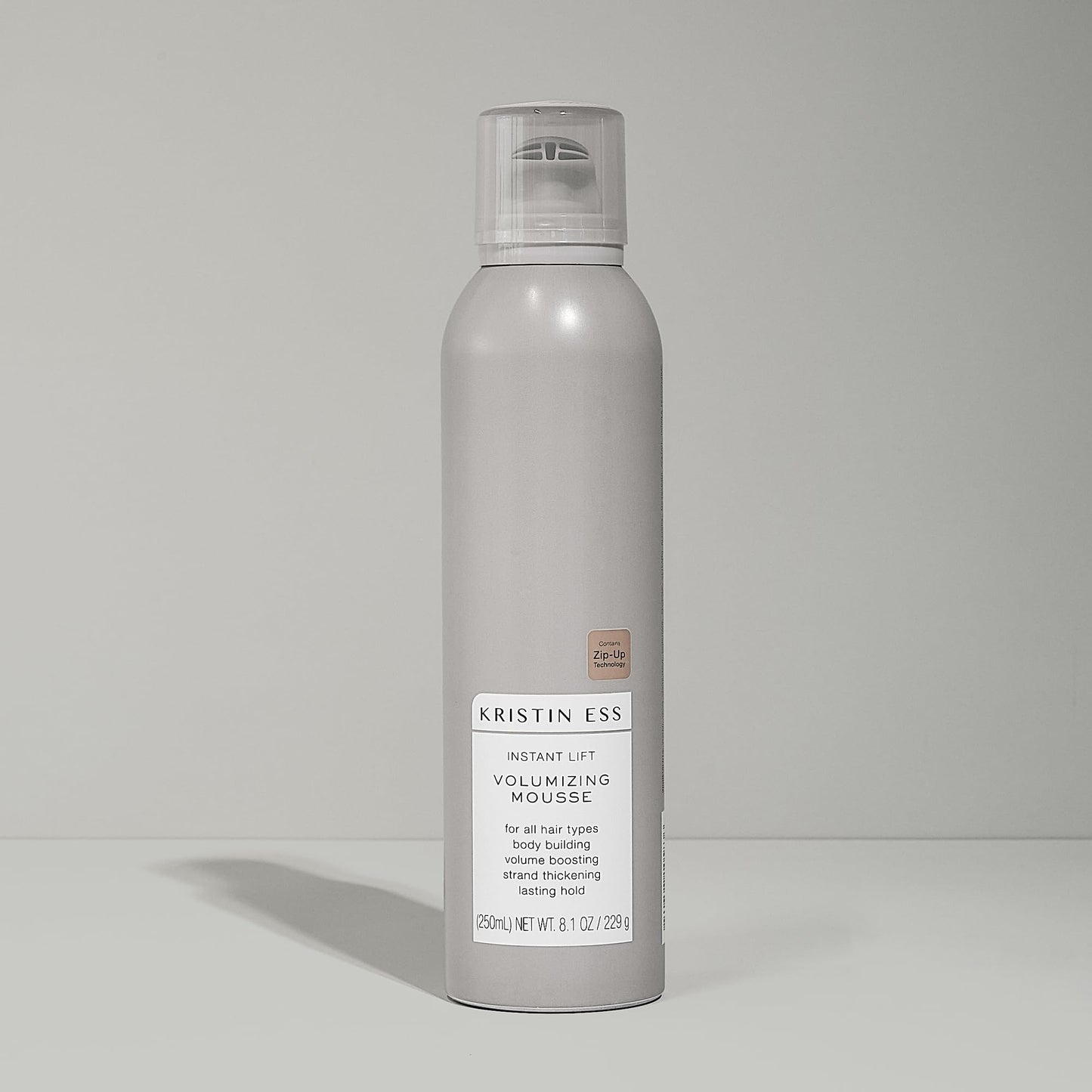 Kristin Ess Instant Lift Volumizing Mousse with Castor Oil - Boosts Volume, Thickens, Adds Body & Lasting Hold for Curly, Wavy & Straight Hair, 8.1 Oz