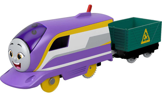 Thomas & Friends Motorized Toy Train Kana Battery-Powered Engine with Cargo for Pretend Play Preschool Kids Ages 3+ Years